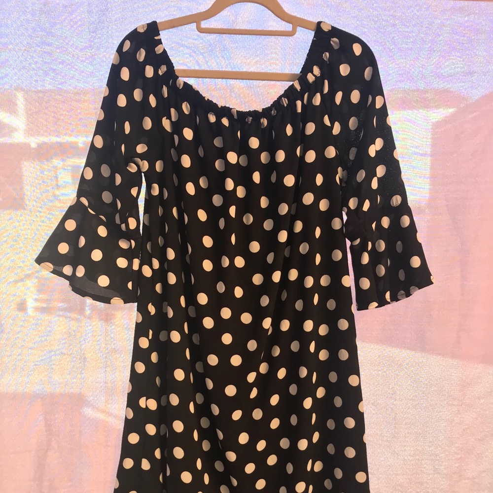 Polka dot dance dress. Only worn once